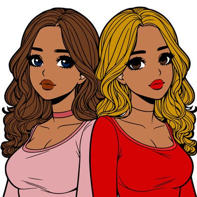realistic twin sisters