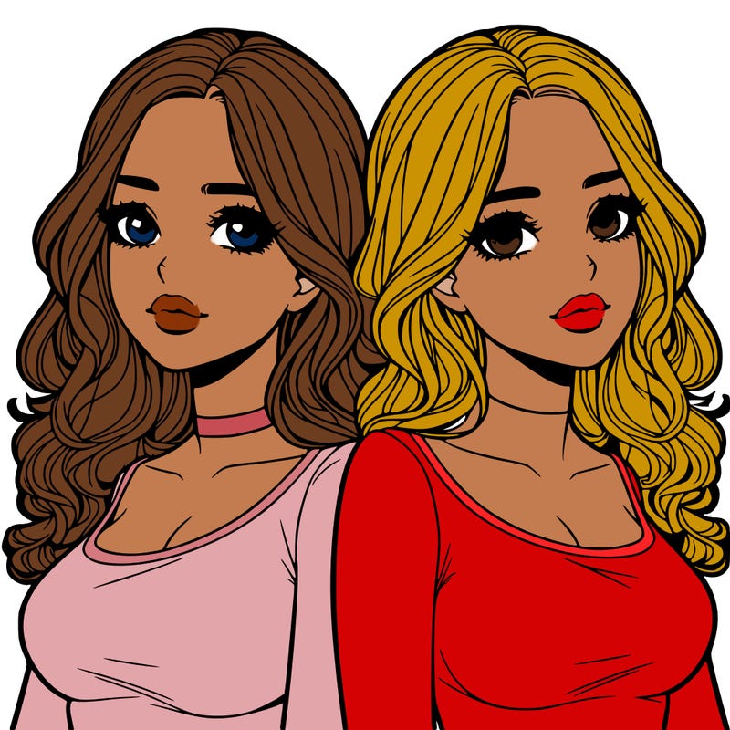 realistic twin sisters