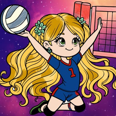 girl volleyball