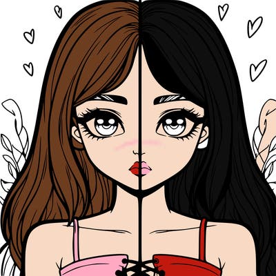 realistic girl split