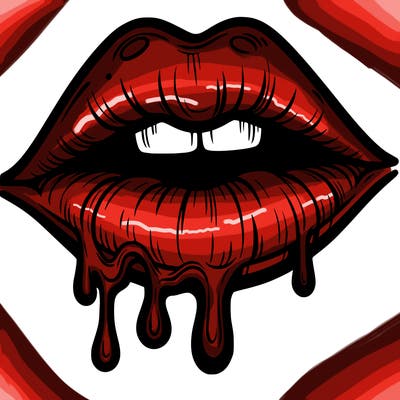 lips that look realistic and drip