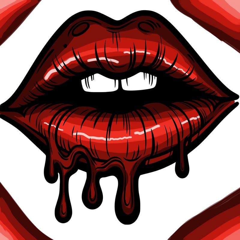 lips that look realistic and drip