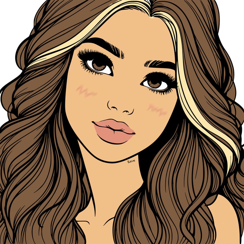 beautiful realistic girl