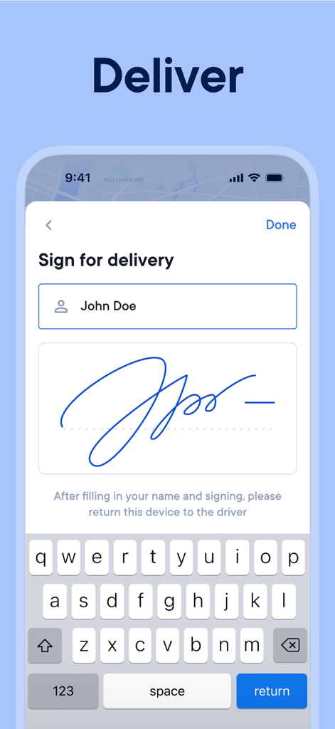 Spoke (Circuit) Dispatch - Digital signature capture for proof of delivery in Spoke Dispatch
