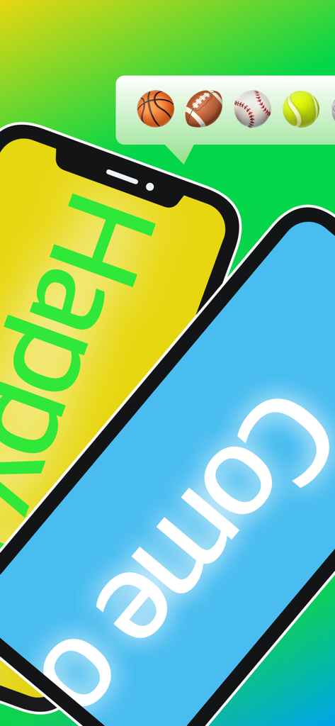 LED Banner - Banner Display + - Two smartphones displaying scrolling LED banner text with sports icons in a speech bubble