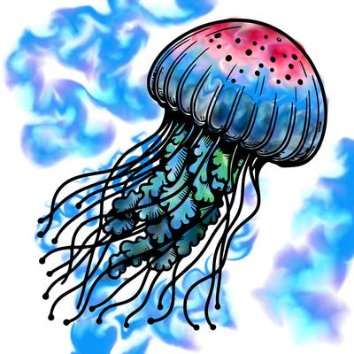 realistic jellyfish