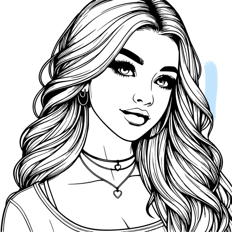 detailed realistic girl