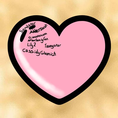 a blank heart