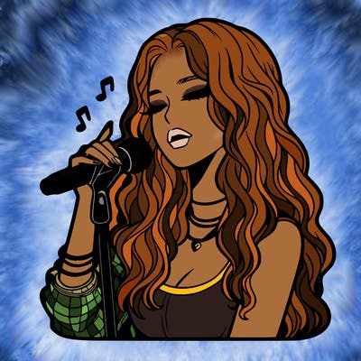 realistic female singer