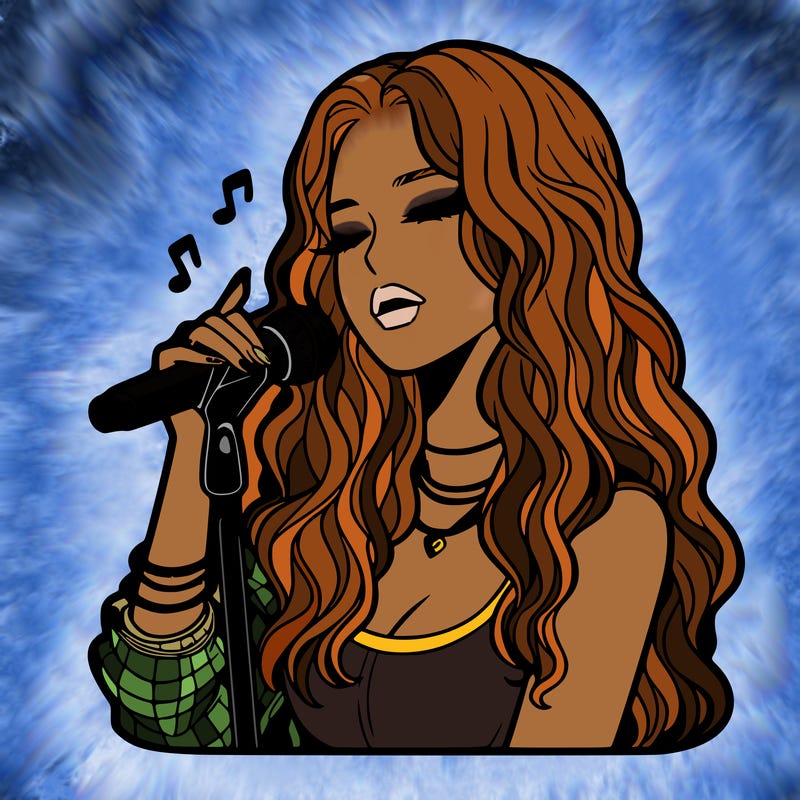 realistic female singer