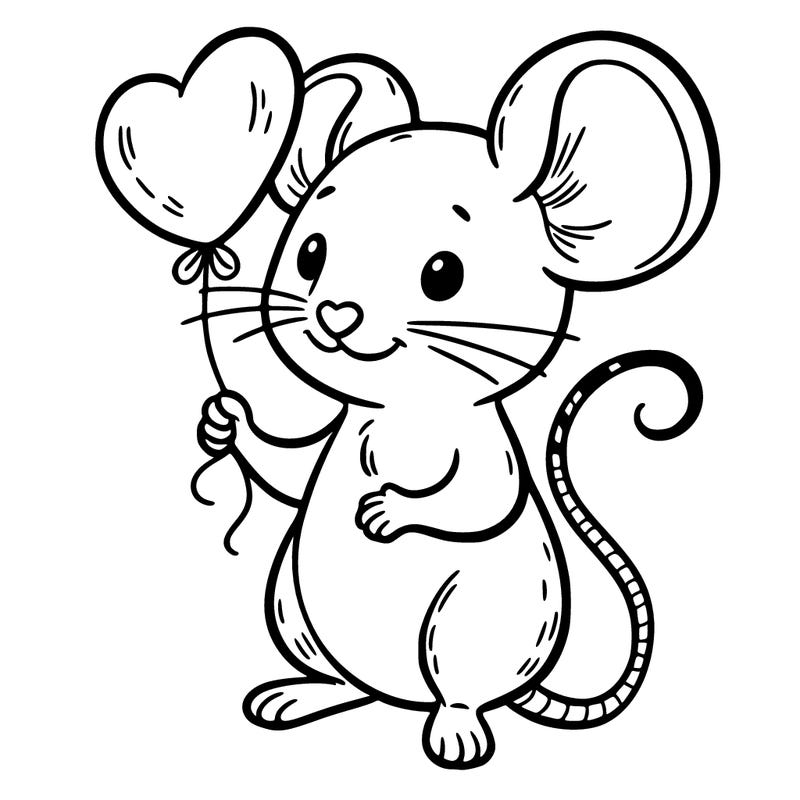 mouse with heart