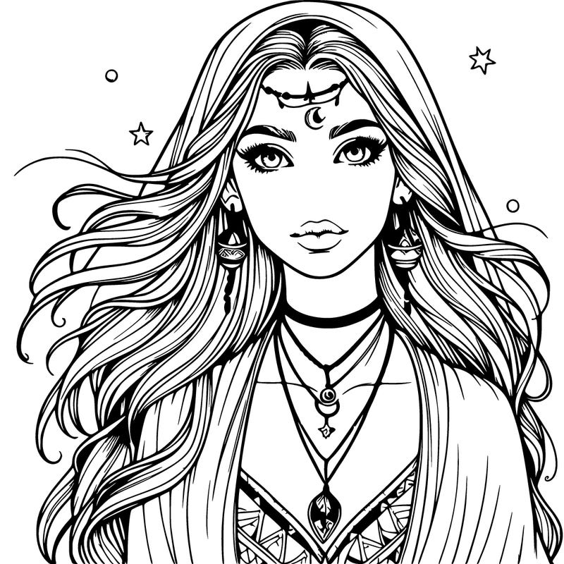 realistic mystical girl