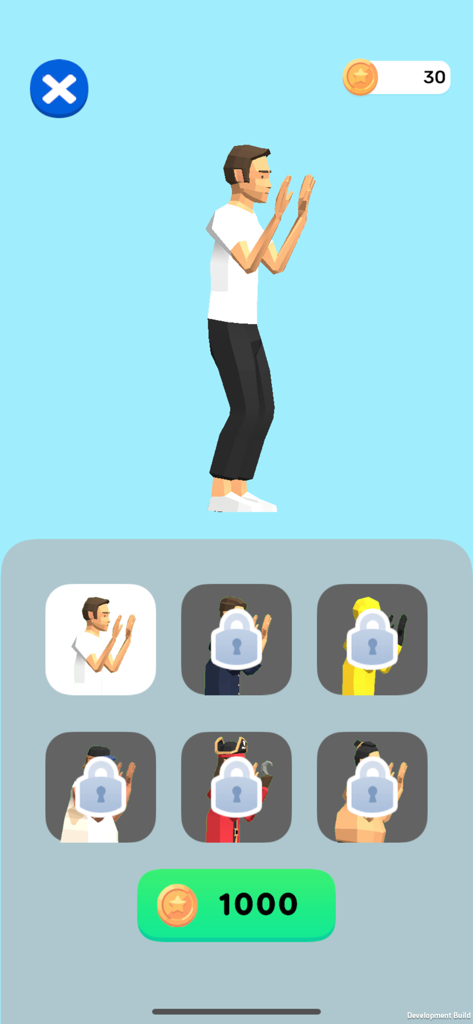 Push SUMO Battle -Online Game- - Character selection screen showing various locked skins and the cost to unlock a new one in Push SUMO Battle