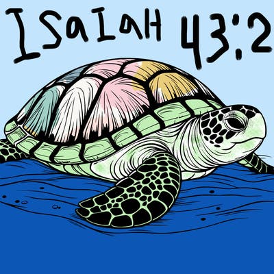 realistic sea turtle on the sand