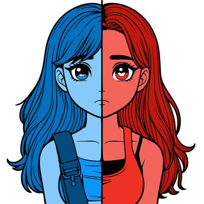 realistic girl split