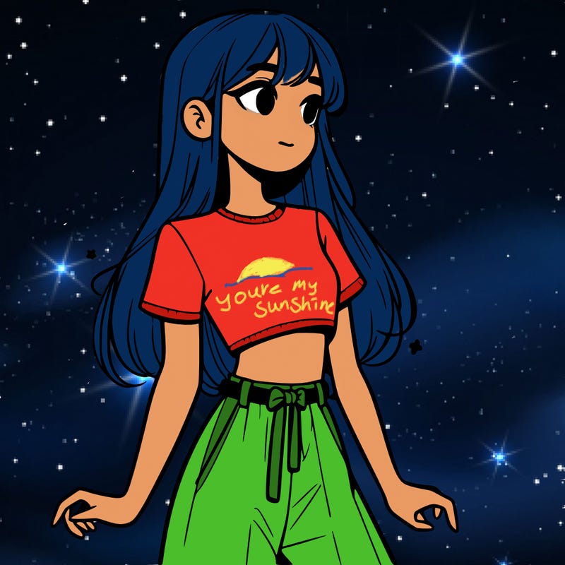 girl in a cute crop top