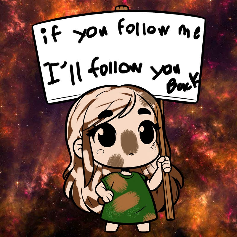 girl with blank sign