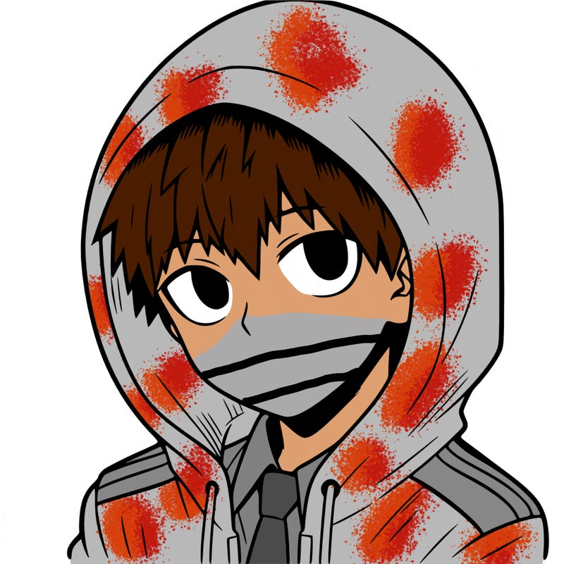 manga character with a hoodie