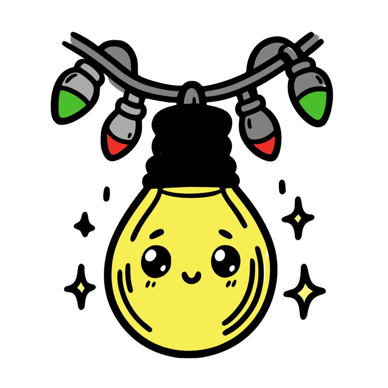 small bulb of a garland