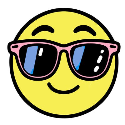 emoji with sunglasses