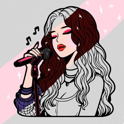 realistic female singer