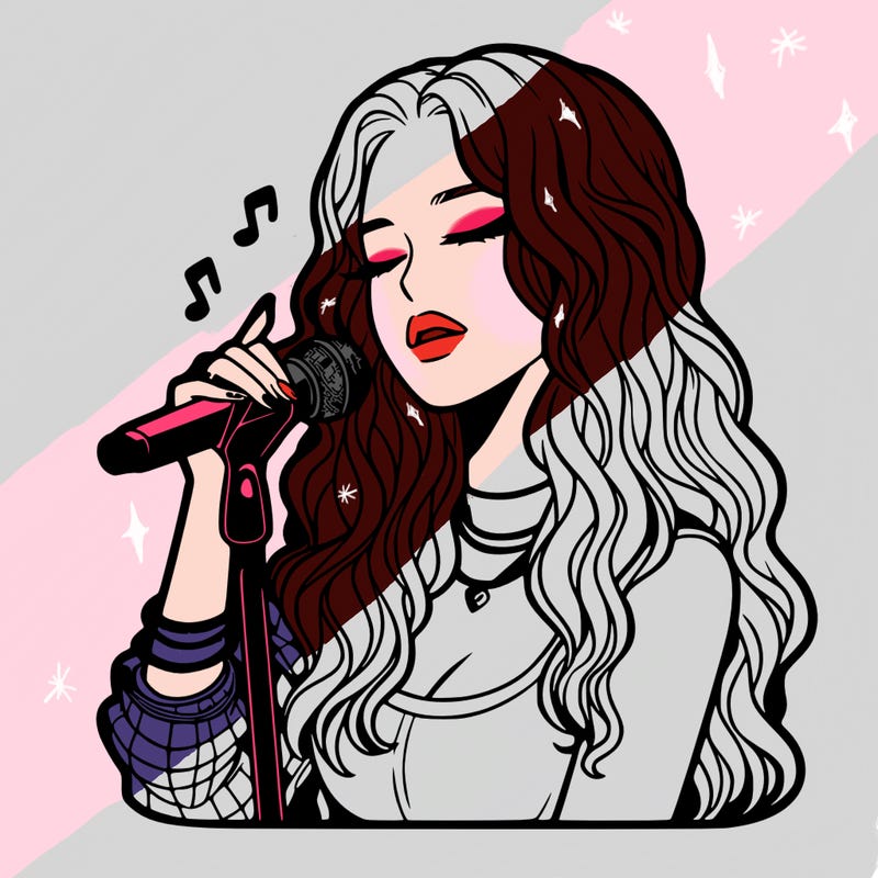 realistic female singer