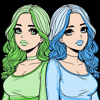 realistic twin sisters