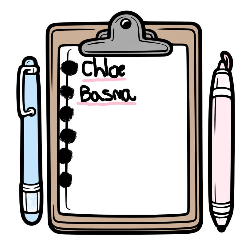 blank clip board with pen