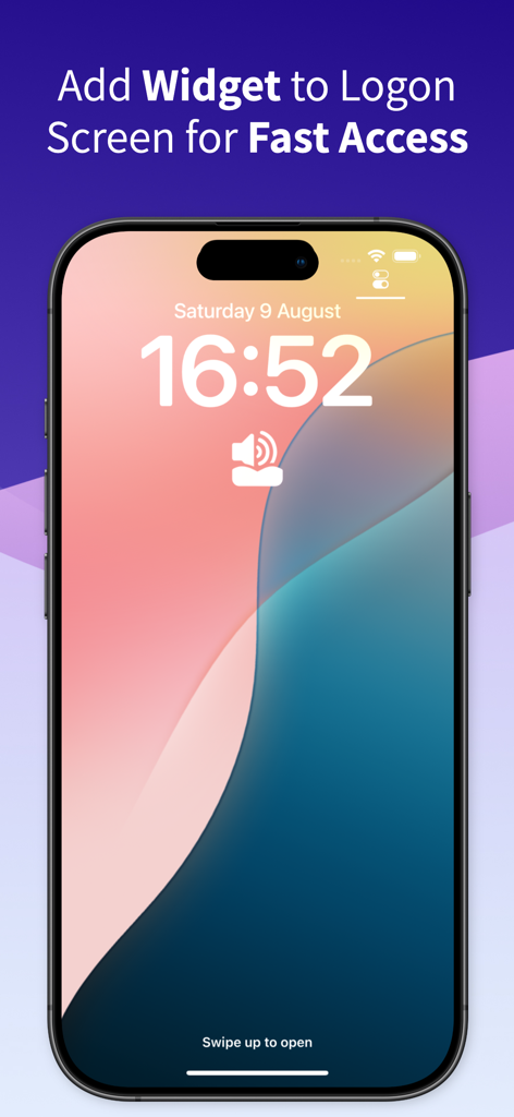 Volume Control - 빠른 오디오 접근을 위해 iPhone 잠금 화면에 표시되는 볼륨 제어 앱 위젯