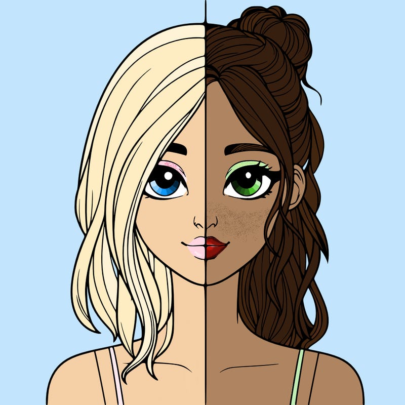 realistic girl split