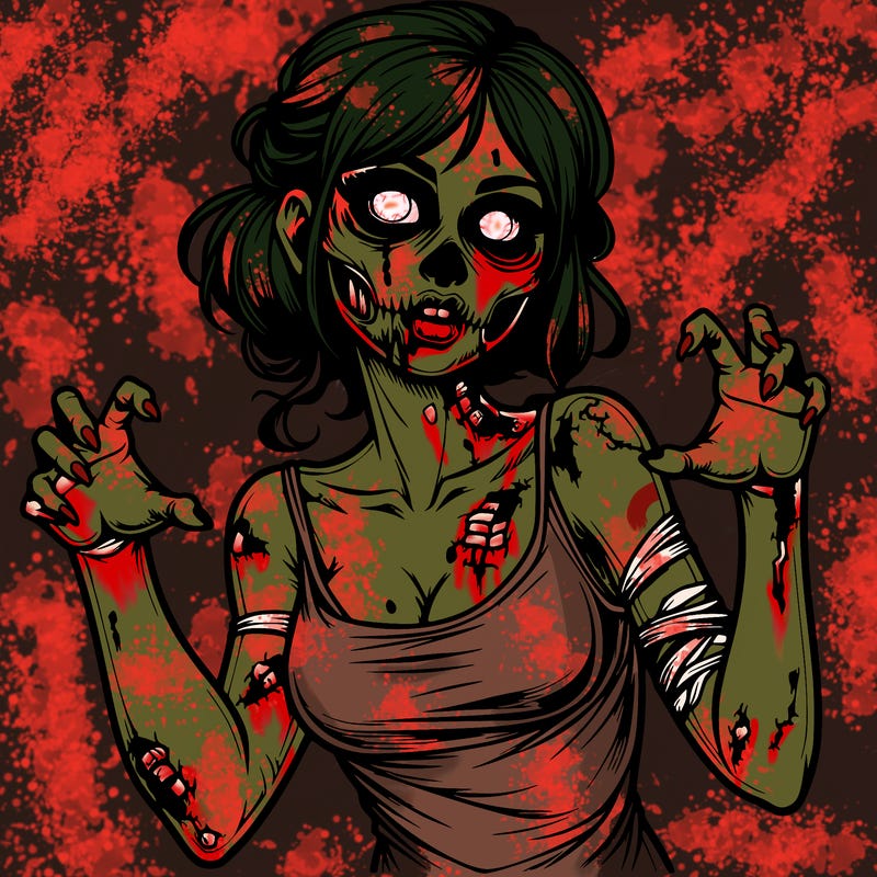 realistic zombie girl