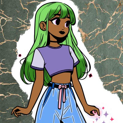 girl in a cute crop top