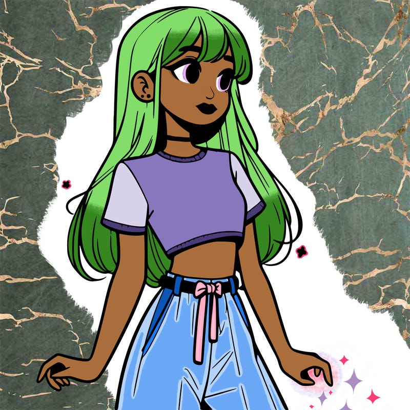 girl in a cute crop top