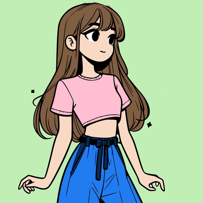 girl in a cute crop top