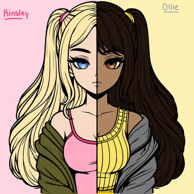 realistic girl split