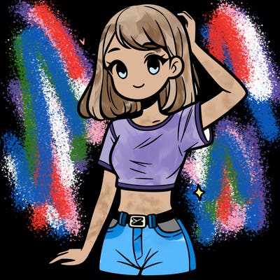 girl wearing shirt crop top