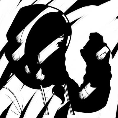 a realistic girl, spray painting