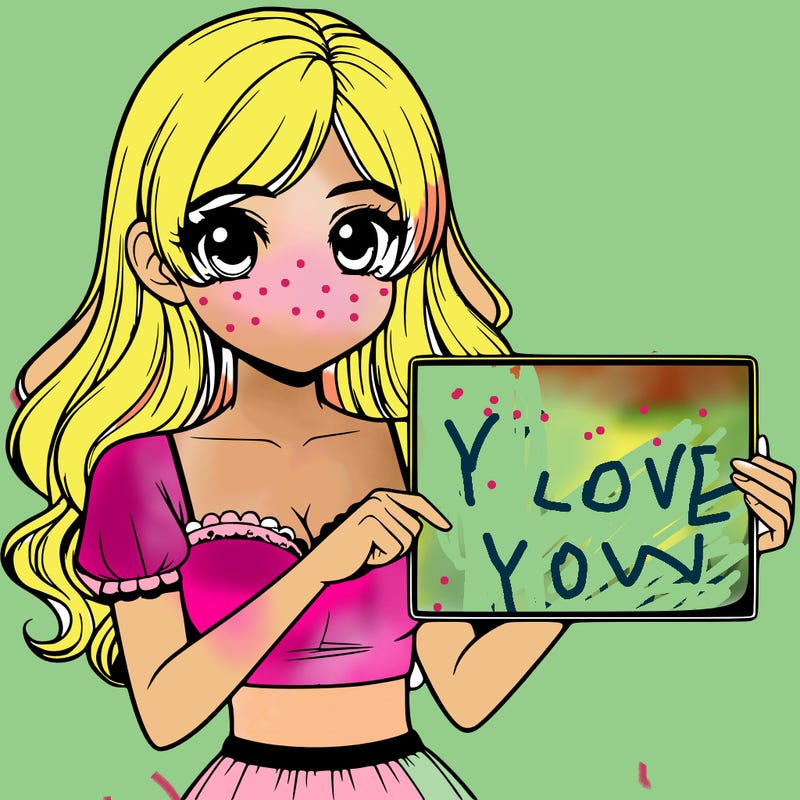 realistic pretty girl holding blank sign