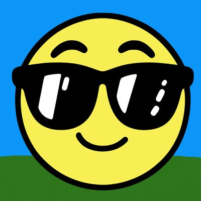 emoji with sunglasses