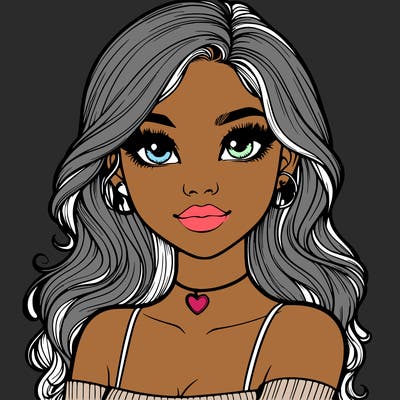 realistic pretty girl