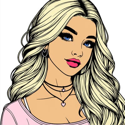 detailed realistic girl