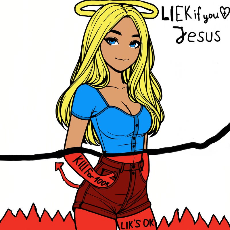 realistic girl in a short top