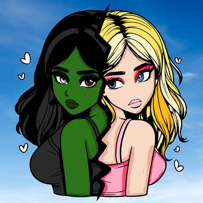 realistic girl split