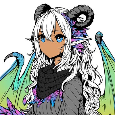 dragon girl realistic fantasy