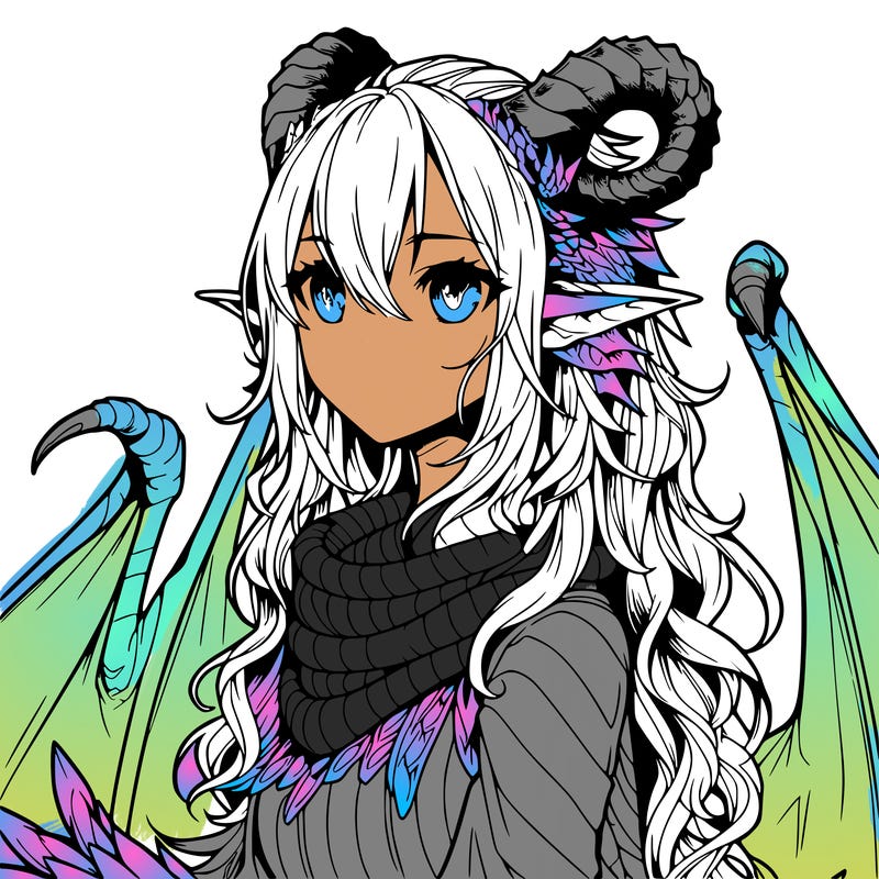 dragon girl realistic fantasy