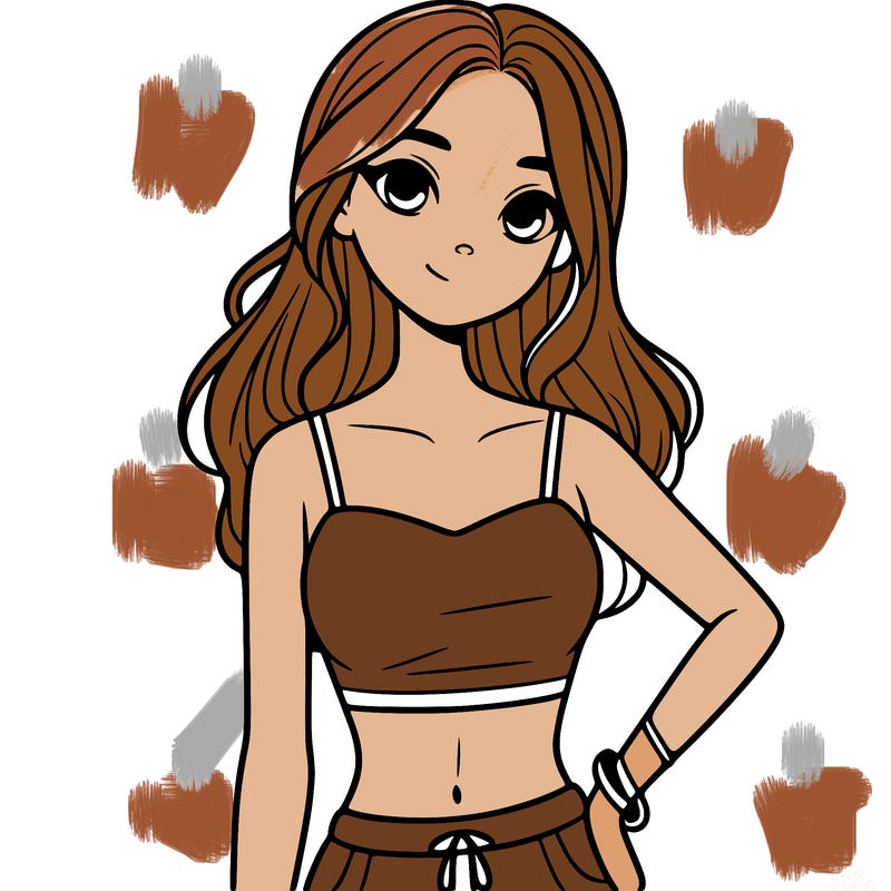 teen girl with crop top