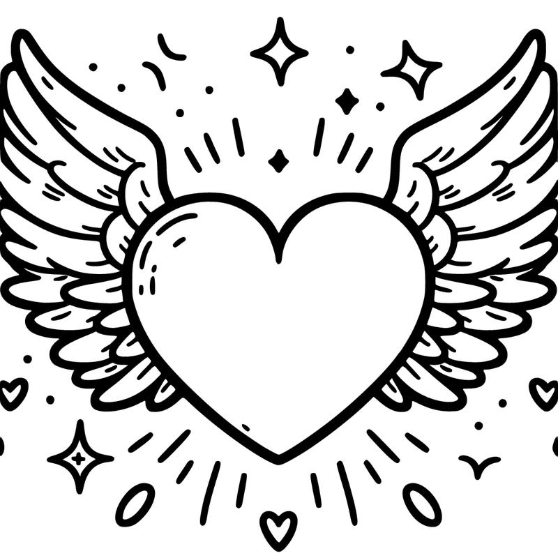 heart with wings
