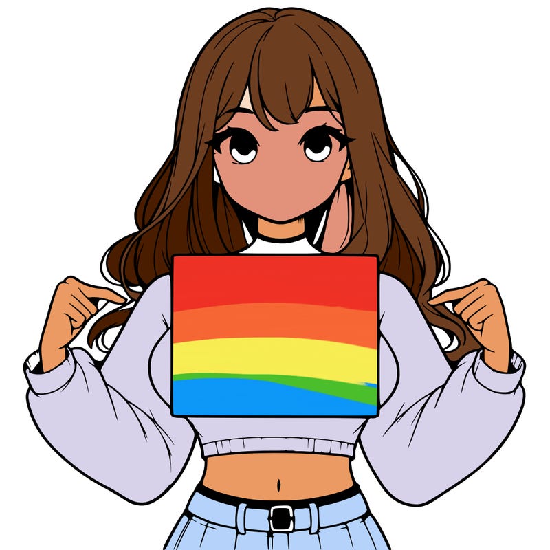 girl holding a blank sign in a long sleeve crop top