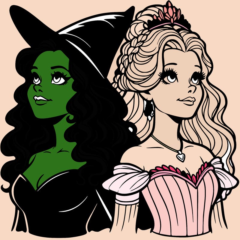 'elphaba and glinda (realistic)