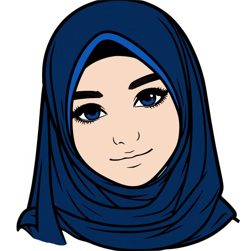 realistic girl with hijap